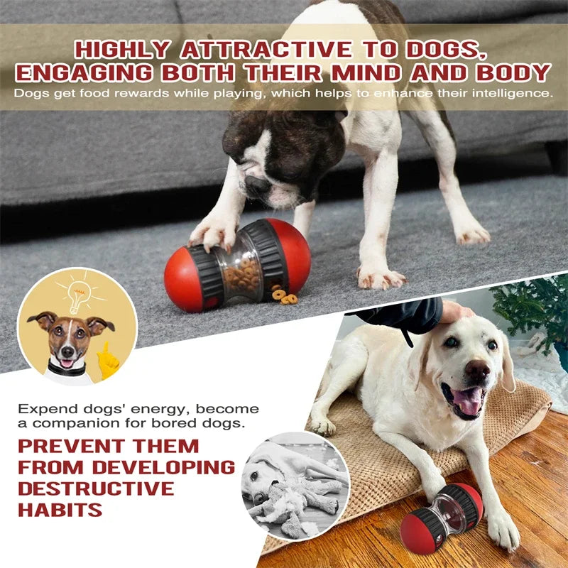 Smart Dog Toy – Rolling Food Dispense