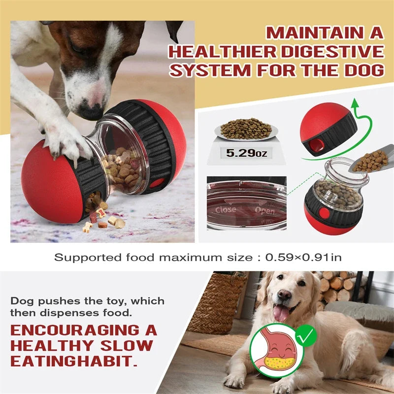 Smart Dog Toy – Rolling Food Dispense