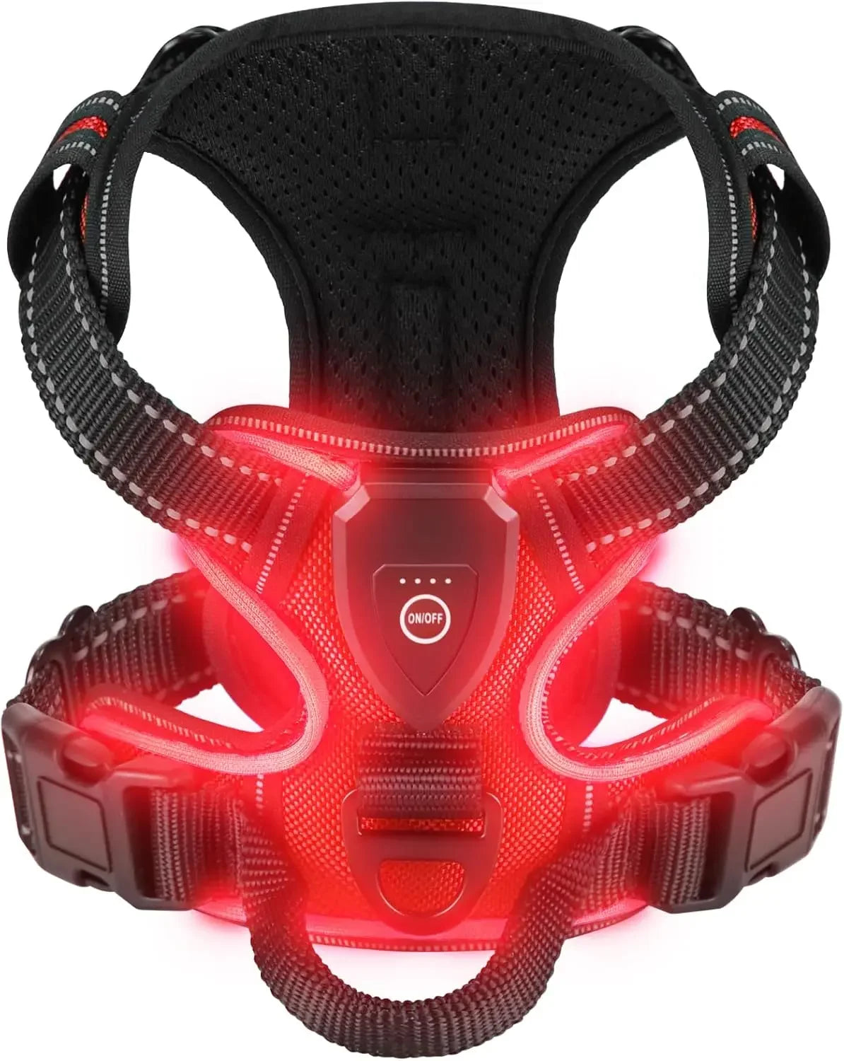 Rechargeable LED Glow Dog Harness